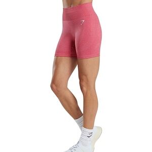 Gymshark Vital High Waisted Pink Marl 2021 4” Compression Shorts Size Small